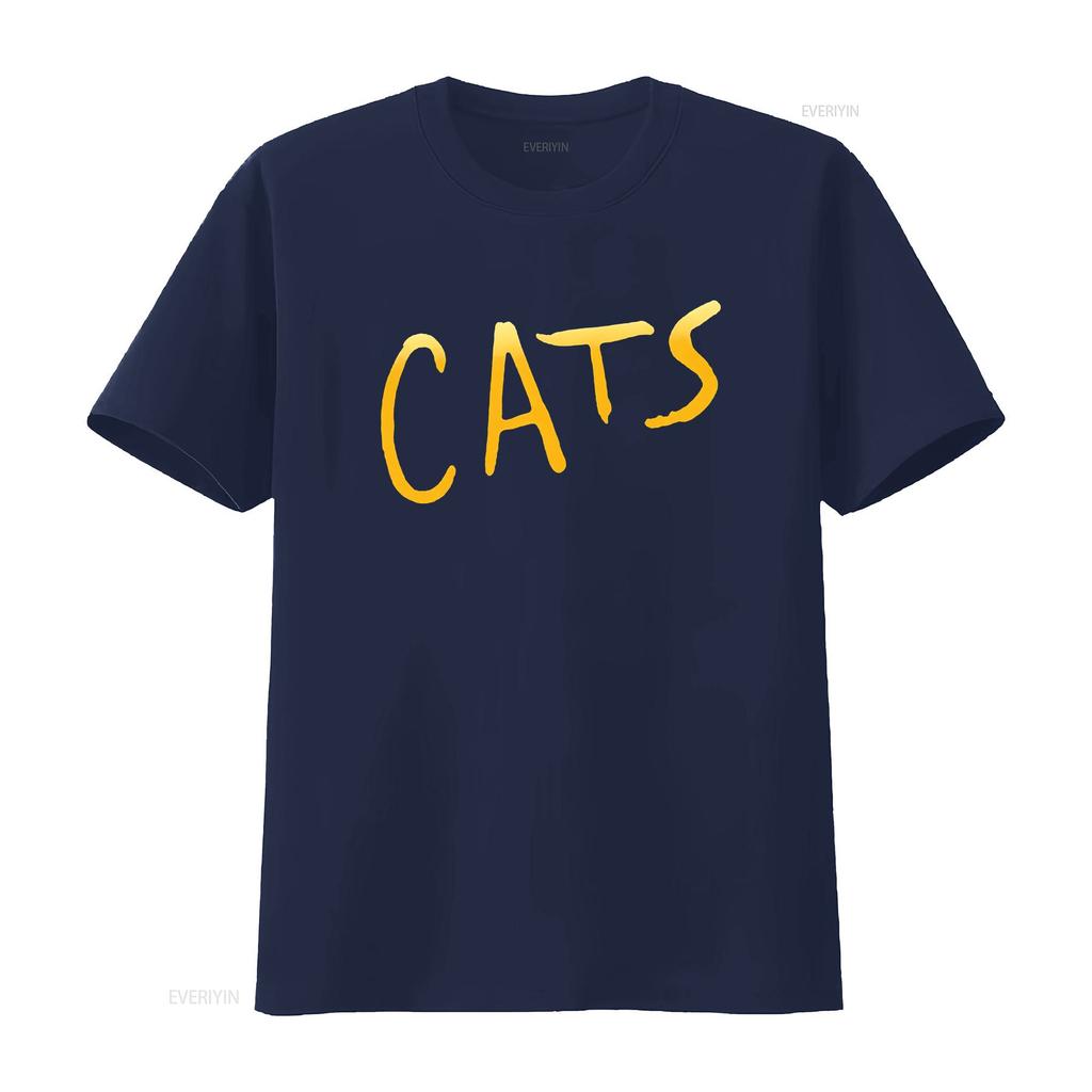 Cats Broadway Musical Show Unisexs Black T Shirt Size S To 3xl Vintage Washed Breathable Homme Slightly Graphic Comfortable Soft