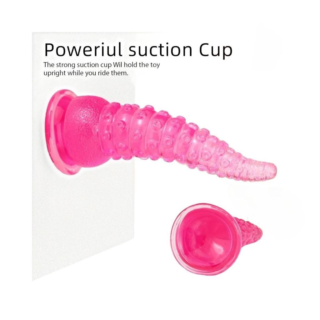 Extrem großer transparenter farbiger Oktopus-Tentakel Dildo: Alien Anal Plug für Männer und Frauen