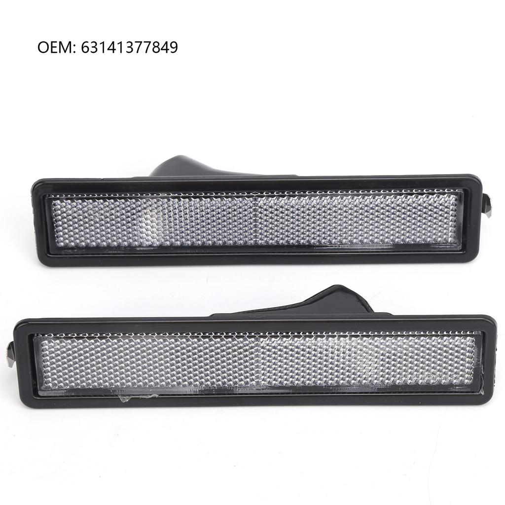 2 pezzi Alloggiamento Luci di Posizione Anteriori Laterali per Auto 63141377849 Sostituzione di Manutenzione per E30 E32 E34