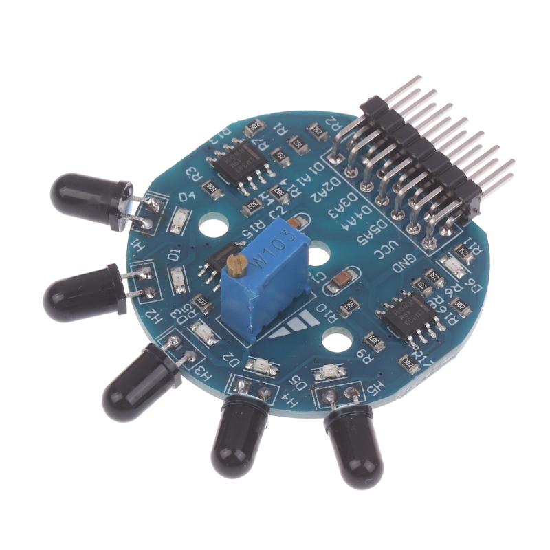 Mk00215 Five Way Flame Sensor Module Analog Digital Double Output Fire Fighting Robot Repair Parts
