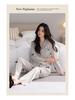 Women's Autumn Cartoon Pajama Set - Rayon Cotton, Cardigan Style, Long Sleeve & Pants, Casual, Comfortable, Breathable Homewear.