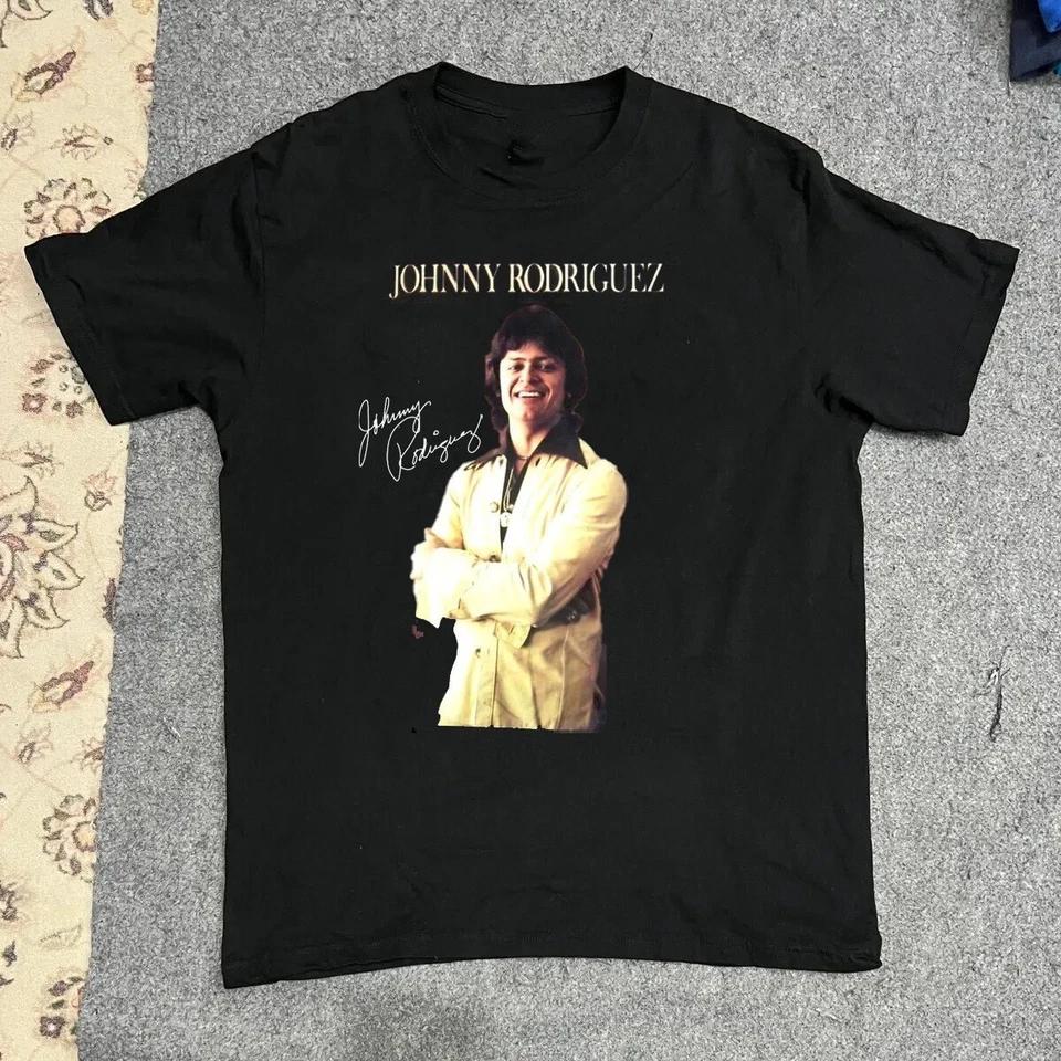 Johnny Rodriguez Signed Collection Black All Size Tee T-Shirt XL