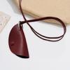 Handy Pu Leather Key Case with Necklace Versatile PU Leather Key Case Pendant Necklace Jewelry for Easy Carry Essential