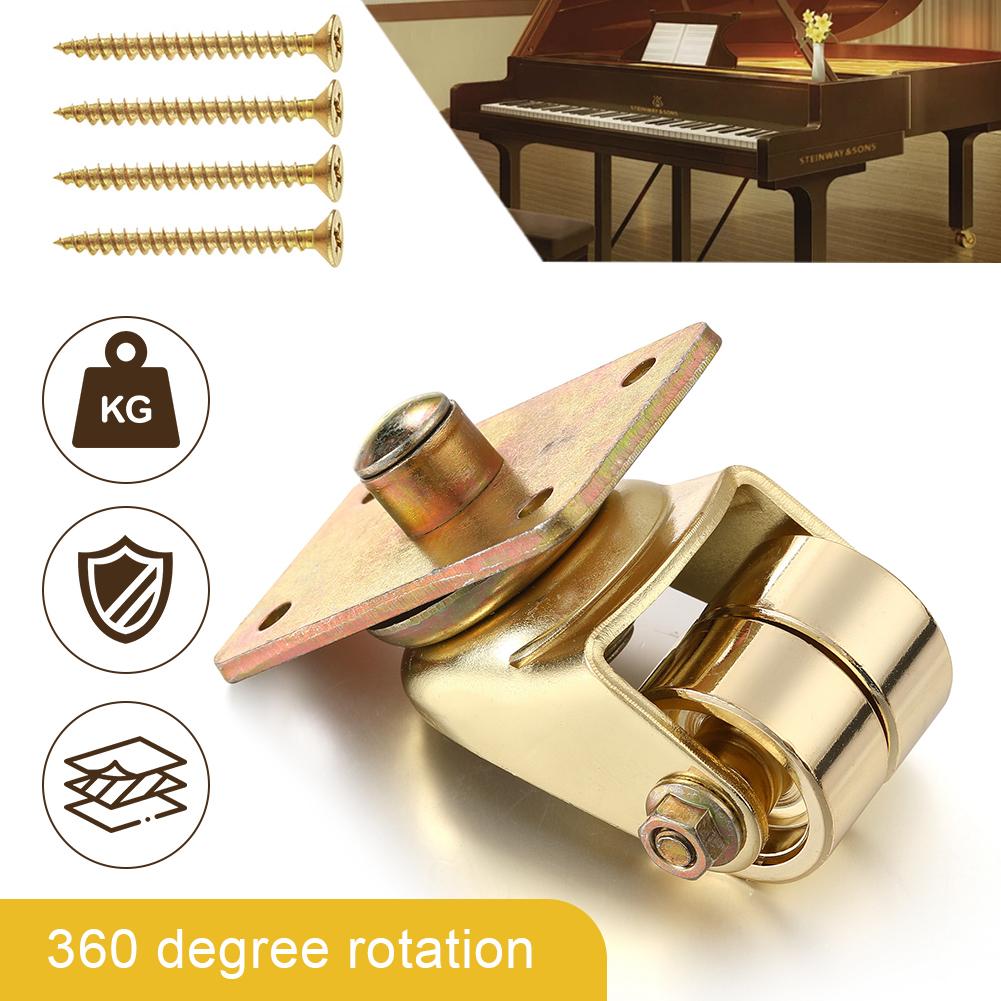 Piano Casters Piano Rotate Moving Wheel Wear-Resistant Piano Furniture Wheels Rust-Proof for Upright Piano Furniture