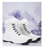 Northeast Women's Waterproof Mid-Calf Snow Boots with Velvet Lining, Anti-Slip Soles, and Thickened Leather Upper for Winter Cold Protection.