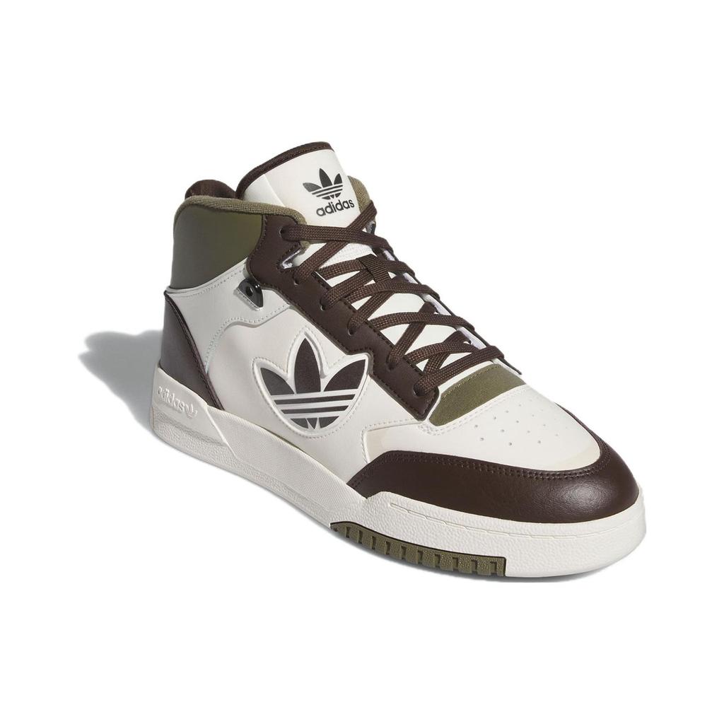 Adidas Drop Step XL 2.0 Off White Brown Olive Unisex Sneakers Cream Dark-Brown Olive-Strata IE5548