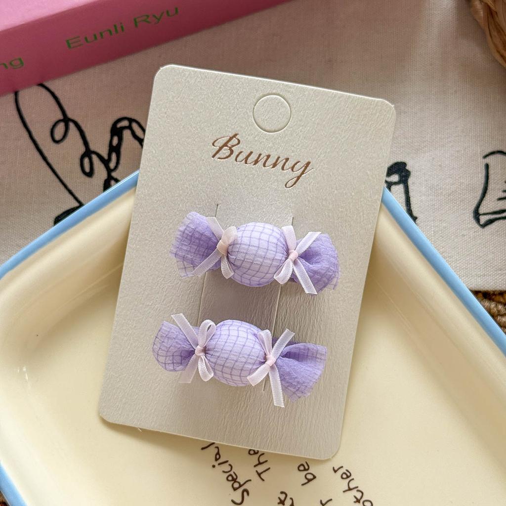 Children's New Cotton-filled Candy Duckbill Hairpin Hairpin Cute Baby Wild Double Ponytail Rubber Band Head Rope