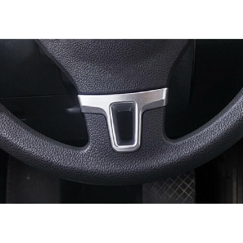 For Volkswagen Tiguan 2010-2016 ABS Silver Steering Wheel Sheet Cover Trim 1PCS