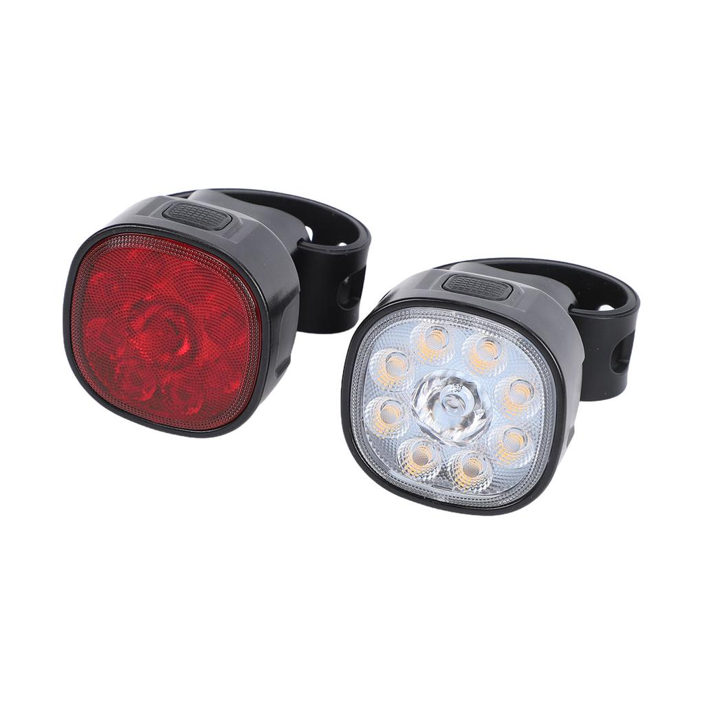 Bike Lights for Night Riding IPX5 Water Proof USB Rechargeable Bike Headlight and Tail Light Set for Mountain Cycling