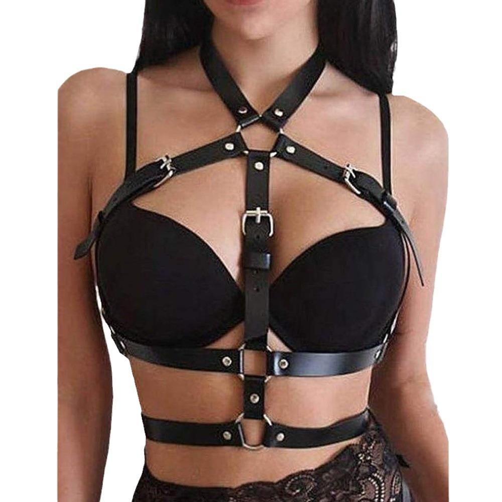 Punk Chest Body Strap Goth Shoulder Strap Harajuku Trend Bondage Belt Party Costume Body Chain