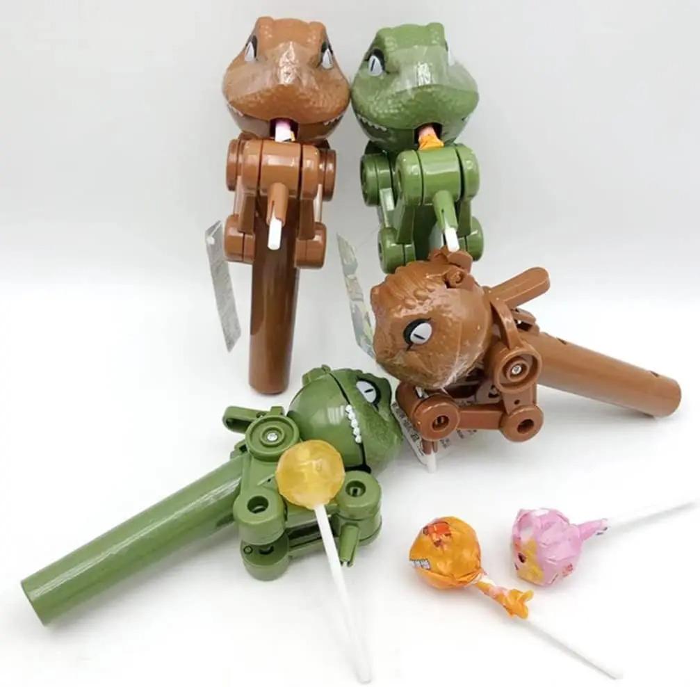 Dinosaur Lollipop Holder Toy Lollipop Robot Holder Candy Storage For Kids Dustproof Candy Storage Gift Cake Stand Novelty Toys