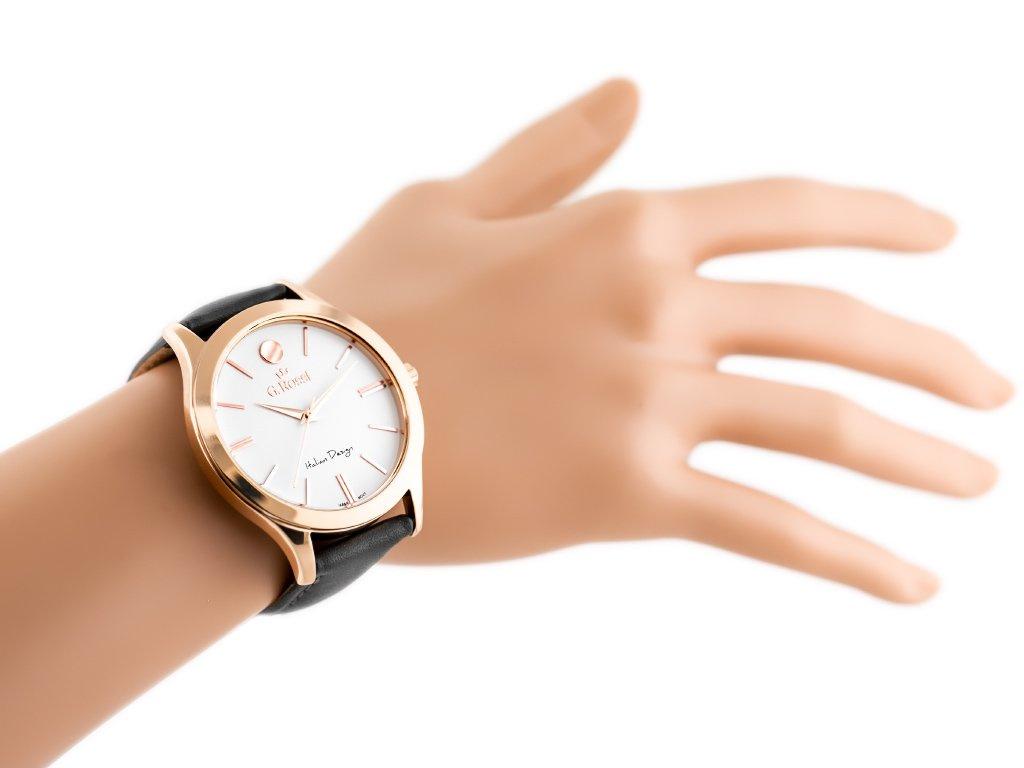 ZEGAREK G. ROSSI - 10398A-3G3 (zg783g) R.g./gray + BOX