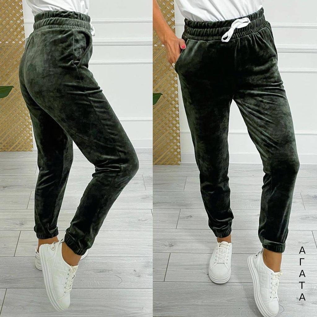 Women's Casual Pants with Elastic Waistband and Lace-up, Suitable for All Occasions