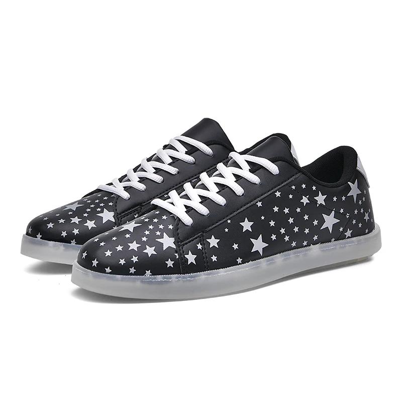 New Personalized Pattern Fluorescent Casual Men's and Women's Sports Board Shoes, Outdoor Fluorescent Lace Up Couple Board Shoes