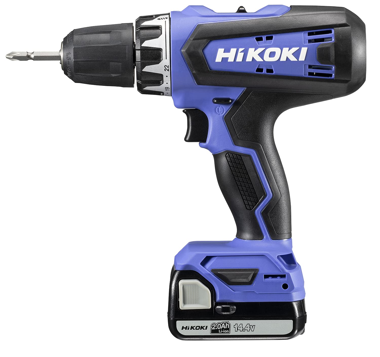 

HiKOKI Drill Driver FDS14DF with and Case 14.4V (2BG) 2.0Ah (2 batteries), Charger, синий