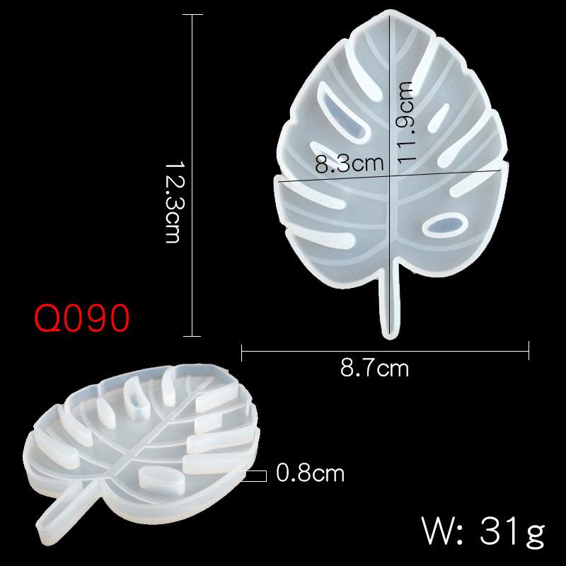 

DIY Palm Leaf Tray Coaster Mold Silicone Resin Leaf Shape Soap Dish Mould Plaster Cement Handmade Craft Making Molds Home Decor S