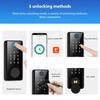Smart Lock BT Keyless Entry Door Lock APP Fingerprint Password Mechanical Key 5 Unlocking Methods Aluminum Alloy Door Lock