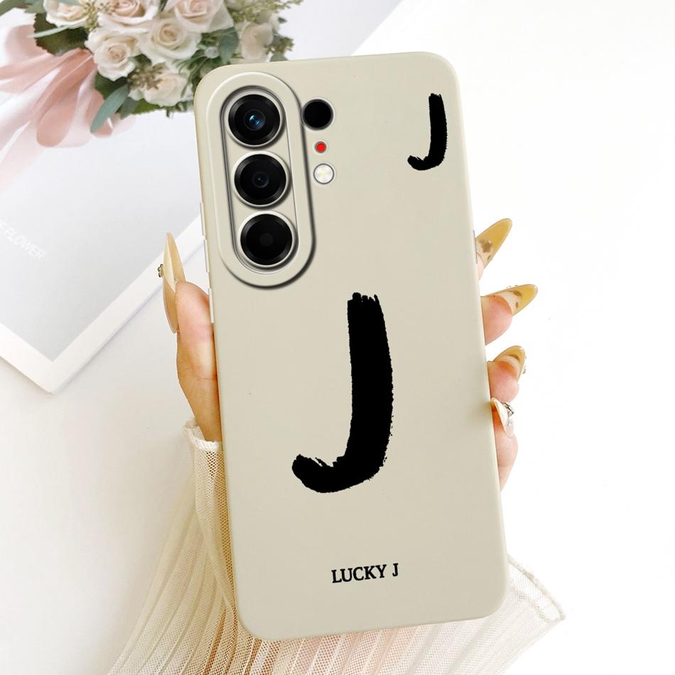 For Tecno Camon 50 Pro 4G CN5c Lucky Initial Letter Phone Case For Tecno Camon 50Pro 4G Soft Silicone Cases Bumpers