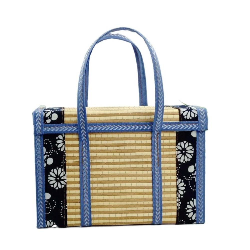 

Складная бамбуковая корзина для пикника, прямоугольная корзина для мелочей и закусок, подарочная упаковочная корзина, реквизит для фото Style A