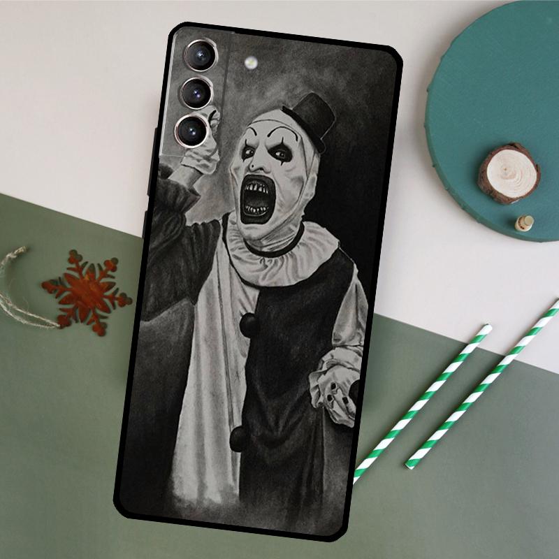 Custodia Telefono Terrifier Per Samsung Galaxy S26 S25 Ultra S20 S21 S22 S23 S24 S10 Plus S25 FE Cover Posteriore