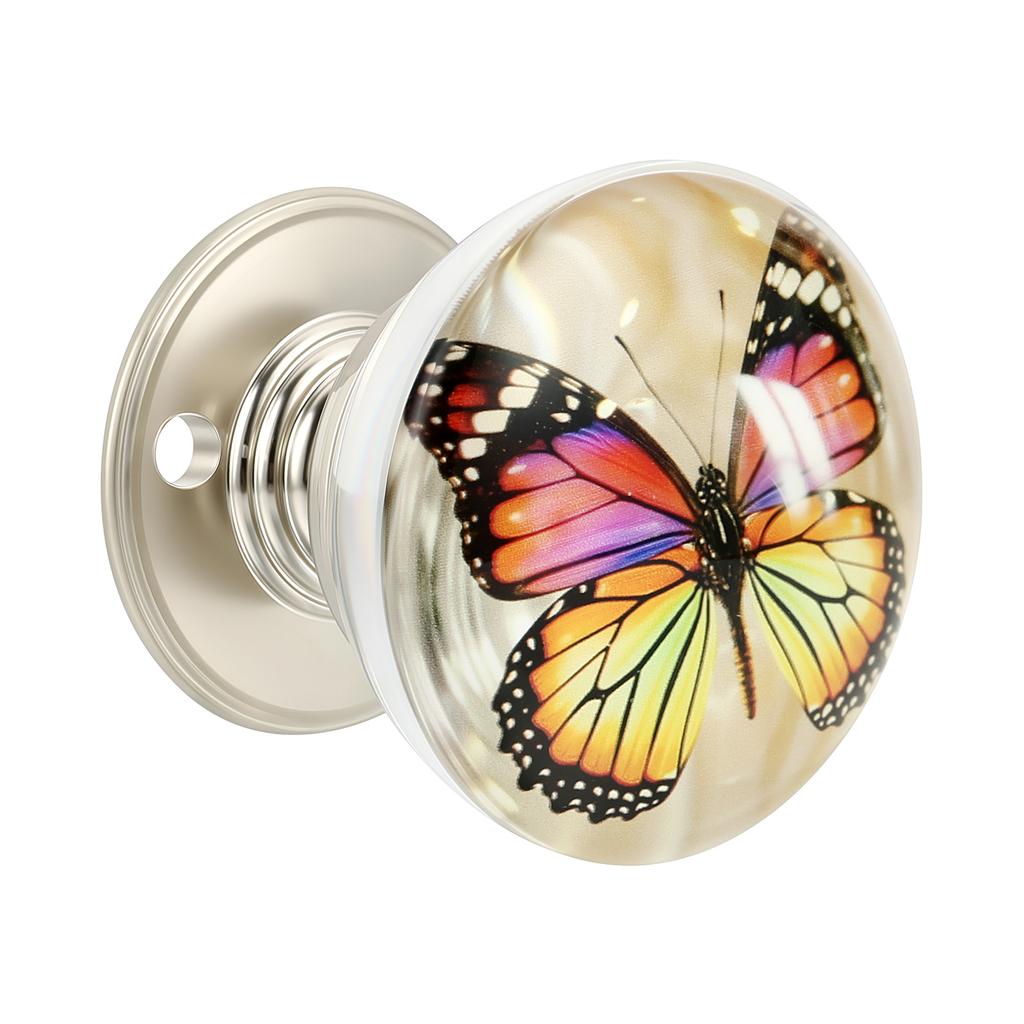Vintage Round Cabinet Knobs Resin Crystal Drawer Cabinet Knobs Transparent Animal Epoxy Pull Handles for Wardrobe Dresser
