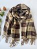 Fashion Winter Plaid Vintage Scarf Women Men Preppy Scarves Warm Pashmina Neckerchief Mujer Female Hijab Bufanda Long Wrap Shawl