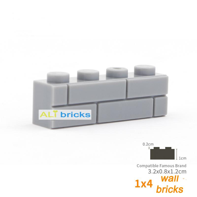300pcs City Friends Wall Figures Bricks DIY Construction MOC Building Blocks Thick 1x4 Dots Compatible 15533