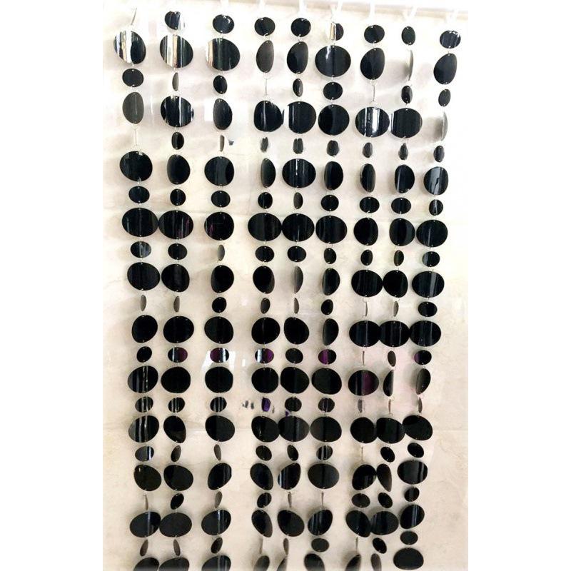 High-Gloss Gold & Silver Sequin String Decorative Curtain - Reflective Hanging for Weddings, Doors, Partitions, and Stages.