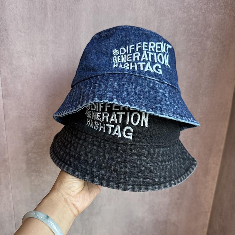 Letter Different Generation Hashtag Embroidered Fisherman Hat Activities Outdoor