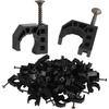 50Pcs Heavy Duty Pipe Support Clamps With Nails 1/2inch Half Clamp Fixture Tubing Fastener for Secure Installation