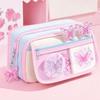 Large Capacity Pen Bag Multi-Pockets Stationery Bag Durable Pencil Case
