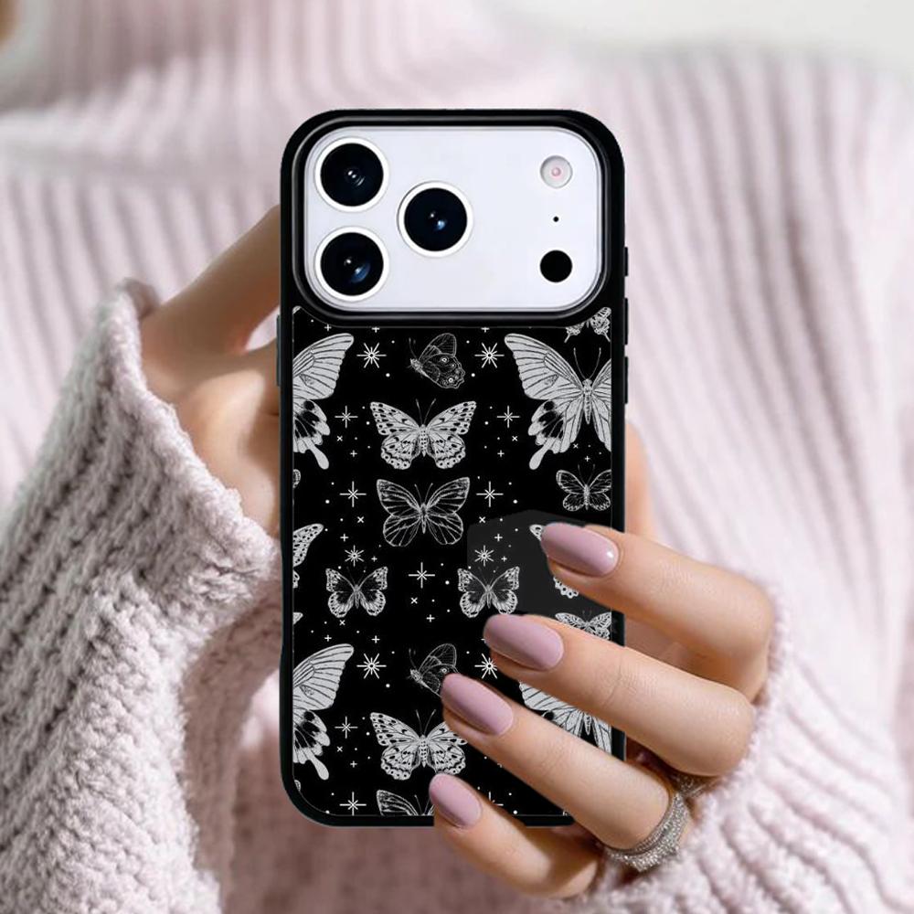 Blue Butterflies Phone Case For Apple iPhone 17 Air 16E 15 14 Plus 13 12 11 Pro Max Mini Funda Cover