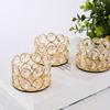 1PC Crystal Wedding Decoration High-quality Gift Safe Placement Romantic Elegant Living Room Decoration Bedroom Candle Vessel