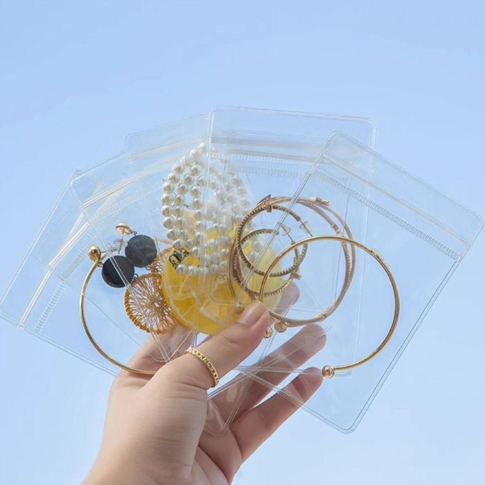 Transparent Earrings Ring Storage Pouch Exquisite Mini Gift Jewelry Pouch  Necklace