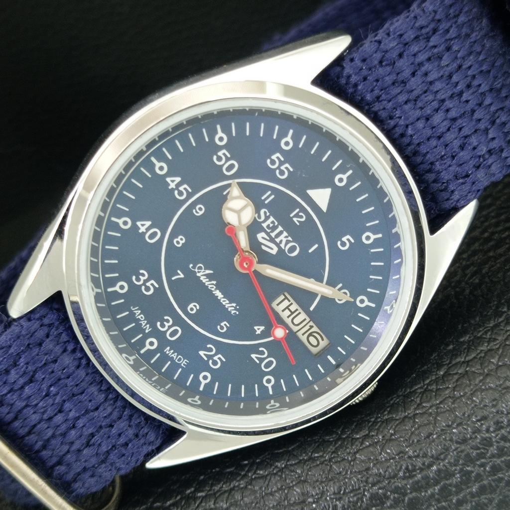 

REFURBISHED SEIKO 5 AUTOMATIC 6309A JAPAN MENS VINTAGE BLUE DIAL WATCH a442294-1