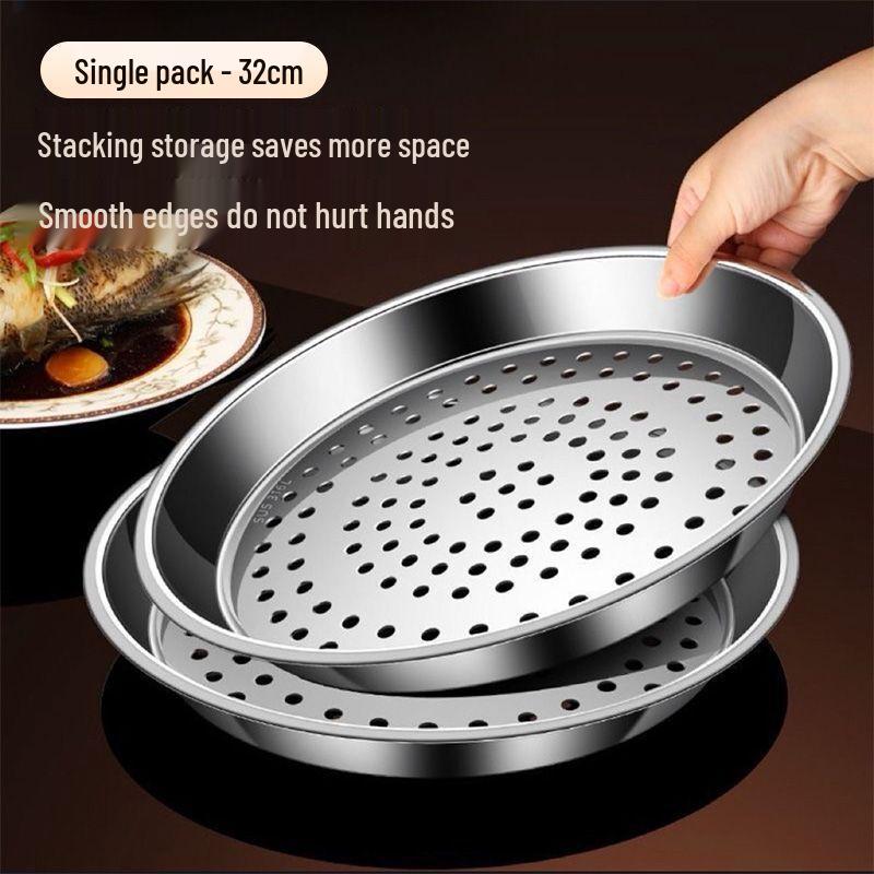 

Zhishi 32CM 410 Stainless Steel Wok Steamer Tray Set