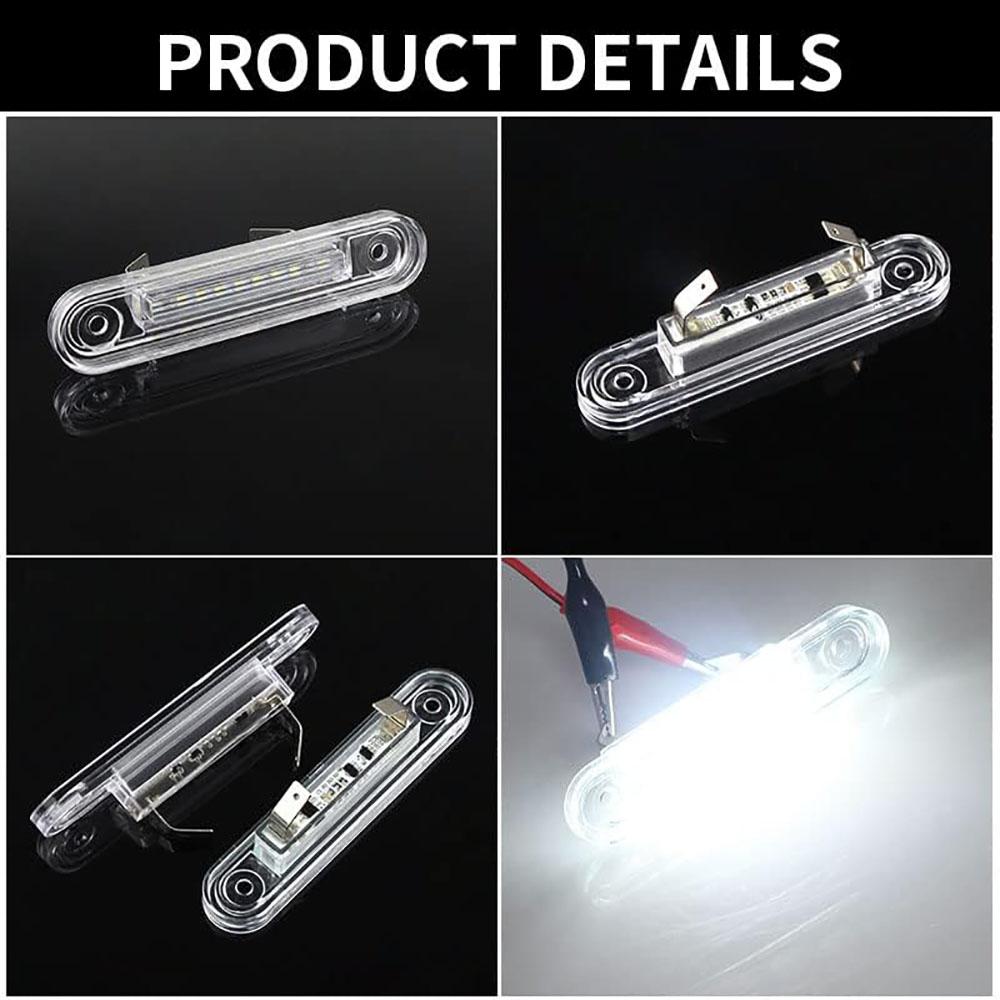 1Pair LED License Plate Light A1248200256 for Mercedes-Benz W124 W201 W202