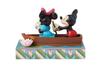 Disney Traditions Mickey Minnie LED Love Rowboat 6016328 &