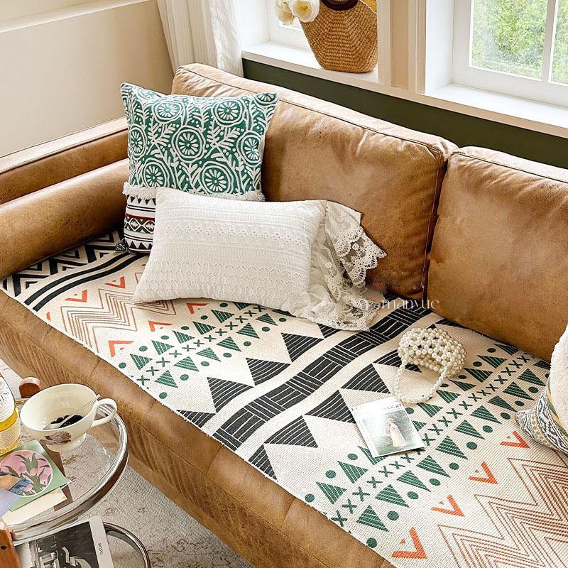 

Хлопковая льняная ретро B & B кисточка для дивана, подушка для сиденья, гостиная, анти-кошачья царапина, диван, полотенце, подушка 60*90cm