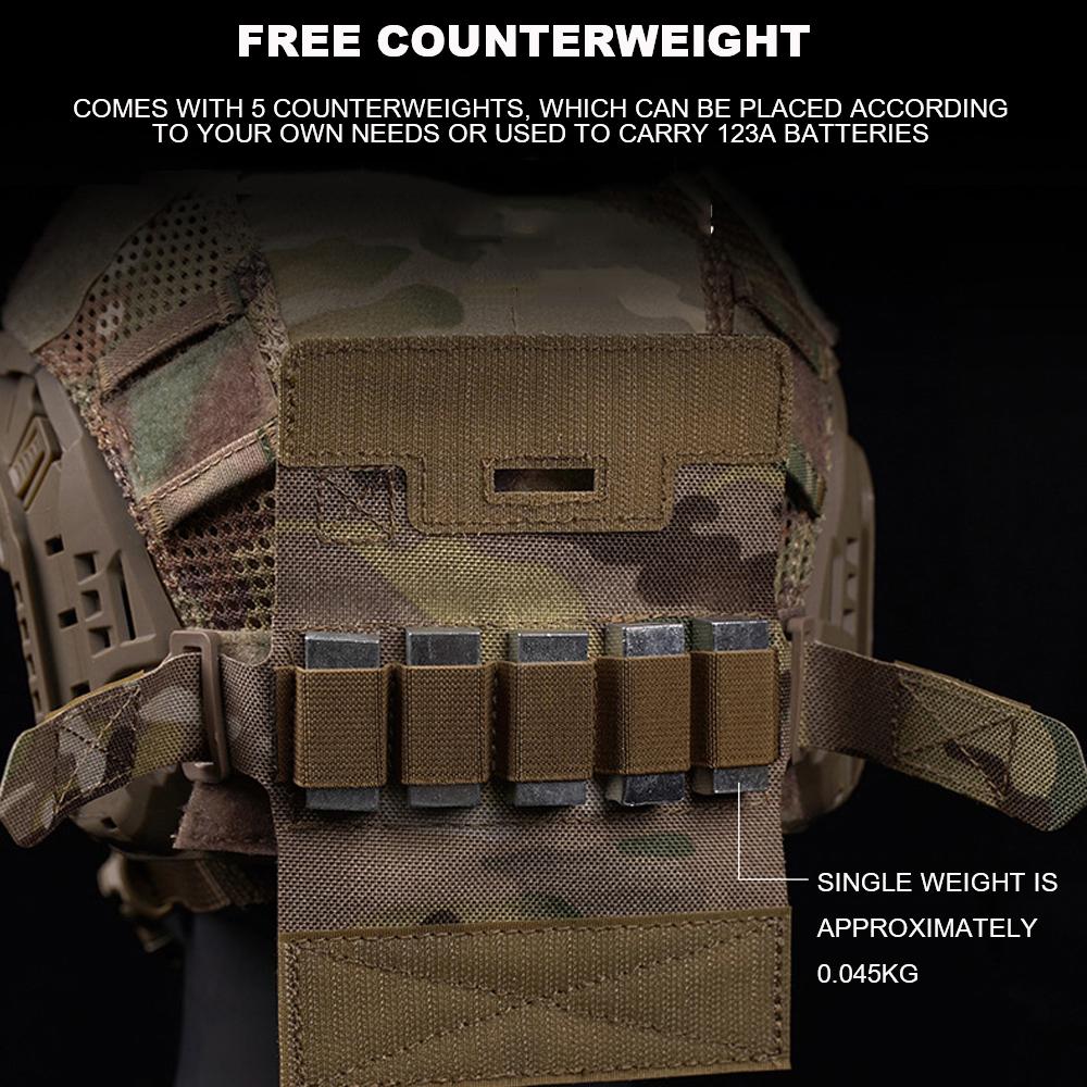 Tactical Airsoft Helmet Accessories Helmet Counterbalance Weight Bag NVG Counterweight Pouch For BJ PJ MH OPS-Core Fast Helmets