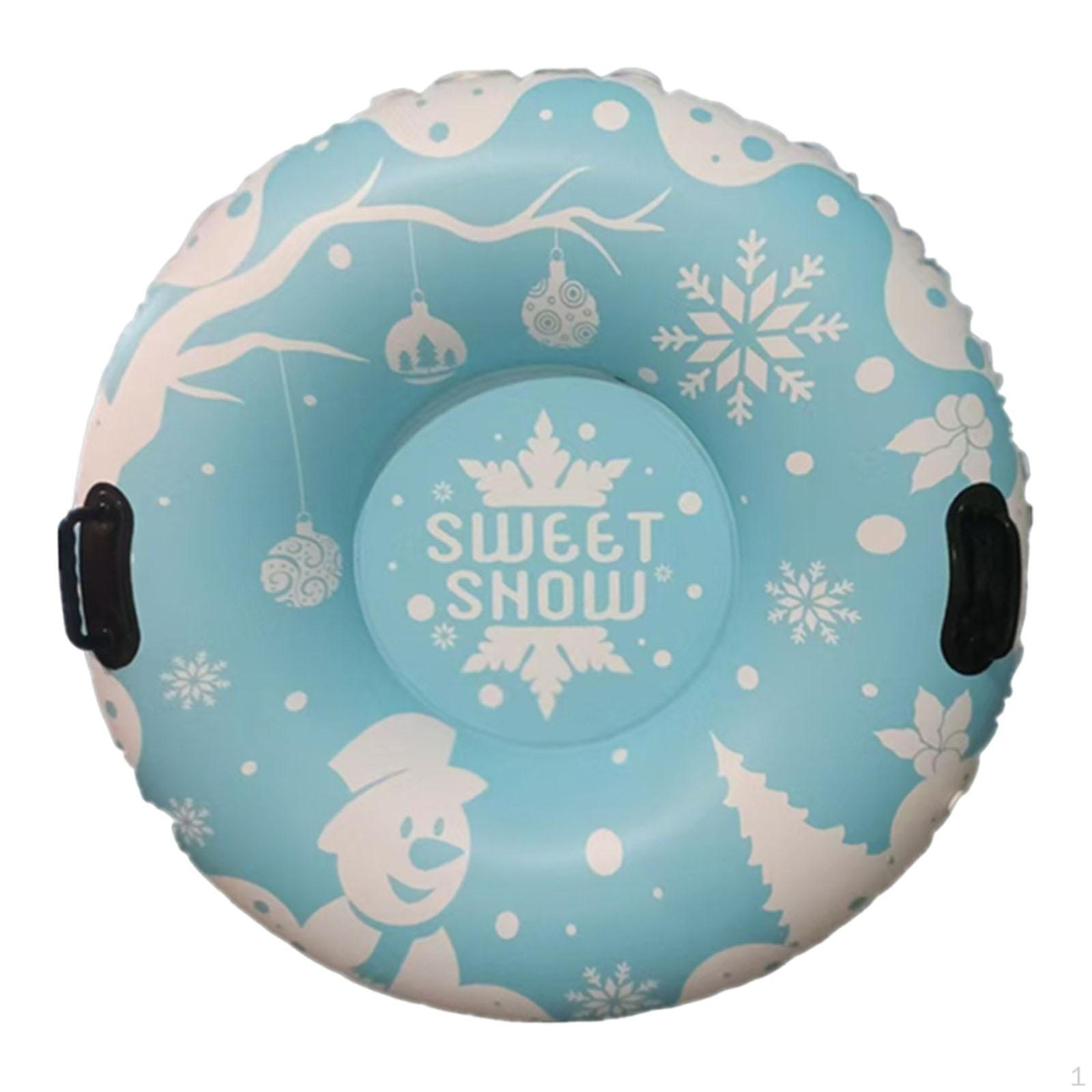 

Thickened PVC Round Inflatable Snow Tube for Ski Resorts синий