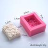 3D Rose Rectangle Soap Mold Silicone Flowers Soap Making Mould Handmade Cake Chocolate Dessert Baking Mold Candle Craft Supplies