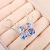 Tanzanite Gemstone 925 Sterling Silver Jewelry Zircon Earrings Thanksgiving Gift CZE-3-5