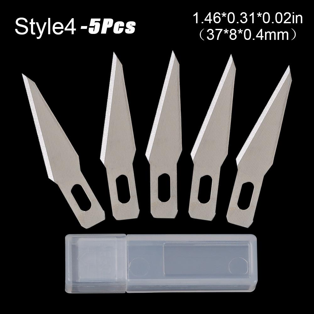 5/10pcs Engraving Non-Slip Metal Scalpel Knife Parts Blades Cutter Craft Knives for Mobile Phone PCB Repair Hand Tools