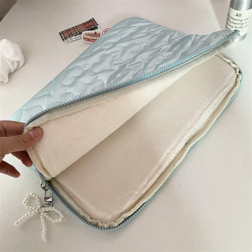 13 15 inch Laptop Sleeve Heart Bowknot Tablet Pouch 2024 Storage Bag  Office School