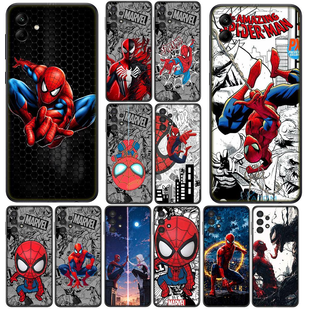 Spider Marvel Man Spiderman Hülle Handyhülle für Samsung Galaxy S22 S21 S20 Fe Ultra S9 Plus + A13 A22 M21 M31 M55 M15 Hülle