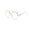 Übergroße runde Metall-Blaulichtfilter-Lesebrille für Damen und Herren, klare Gläser, Vintage-Brille, Presbyopie, Große Computerbrille