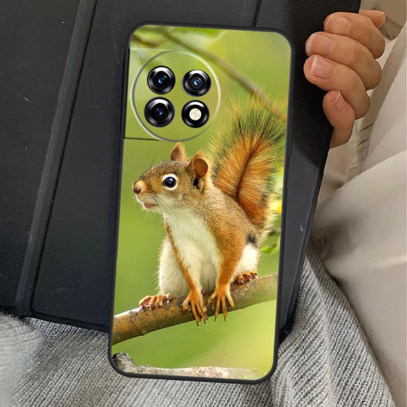 Squirrel Case For OnePlus 15 13 12 11 13R 13T 10T 10R 12R OnePlus Nord 5 CE 2 3 4 Lite N20 N30 Cover