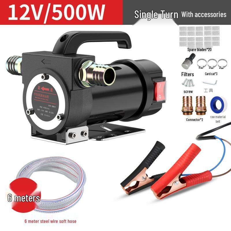Electric Oil Extractor Pump - 12V/24V/220V Diesel Self-Priming Fuel Transfer Pump
