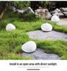 Outdoor Waterproof Solar Pebble Light: Seven-Color LED Lawn Lamp with Induction Control